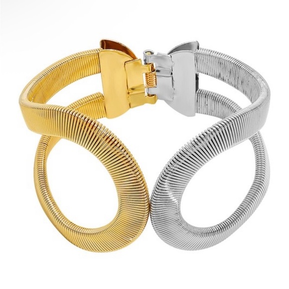 Gold and Silver Cuff Bracelets - Picture 9 of 9